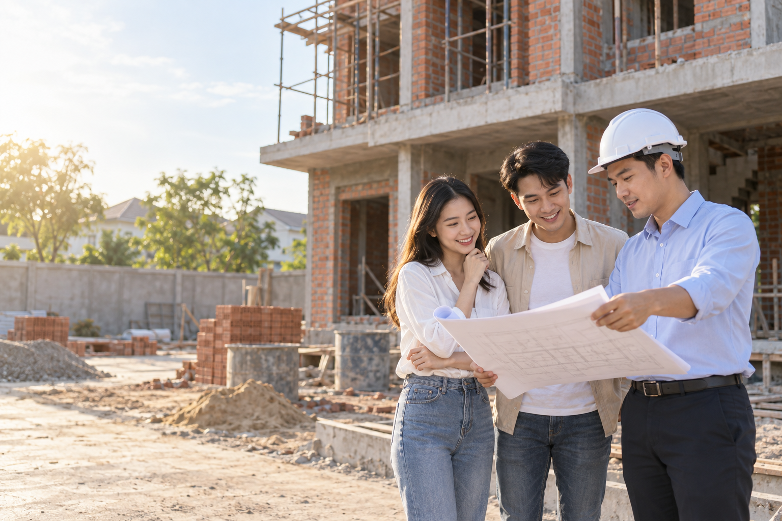 Kiến trúc nhà hiện đại với không gian xanh